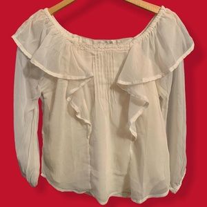White peasant top